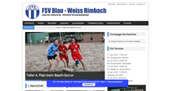 Desktop Screenshot of fsv-rimbach.de